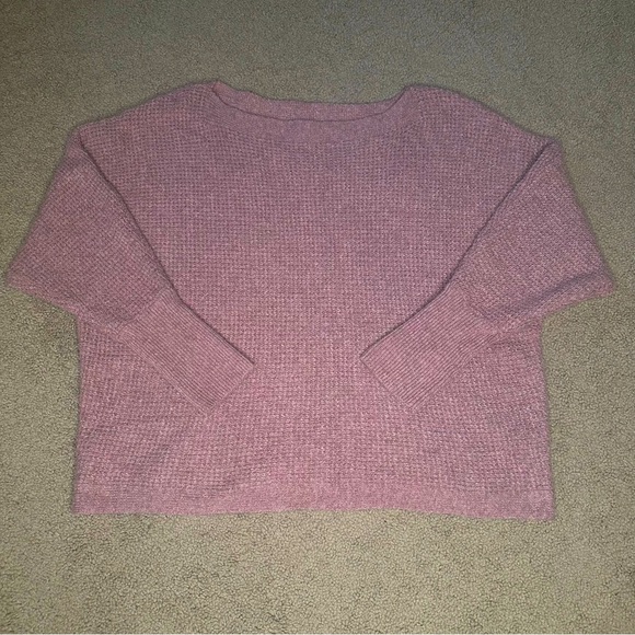 Maurices Pink and Gray Boatneck Sweater, Size XXL, New - Picture 2 of 6